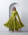 Ff Roman Anarkali Ghera Designer Plazzo Suits